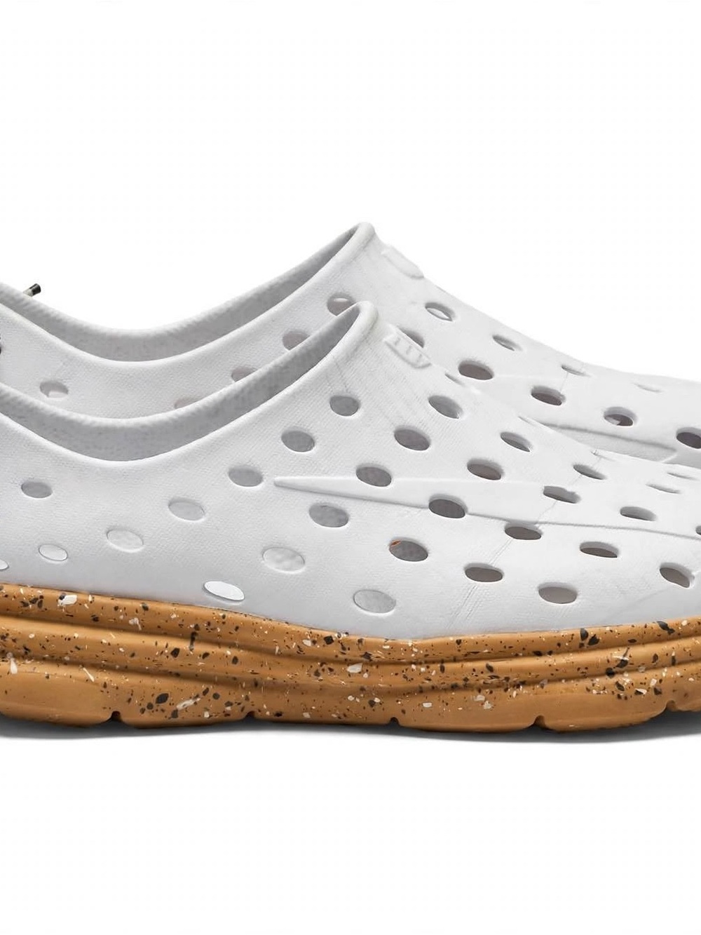 Kane Revive Men’s White/ Gum Speckle Size 12 Slip On Sneaker
